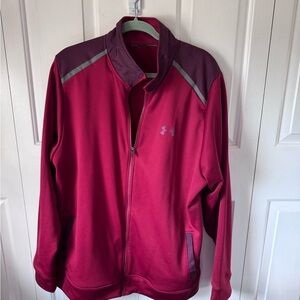 Men’s Under Armour Maroon Full-Zip Jacket XXL